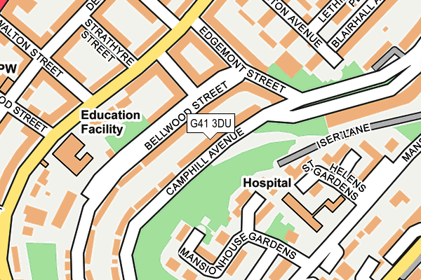 G41 3DU map - OS OpenMap – Local (Ordnance Survey) G41 3DU map - OS OpenMap – Local (Ordnance Survey)