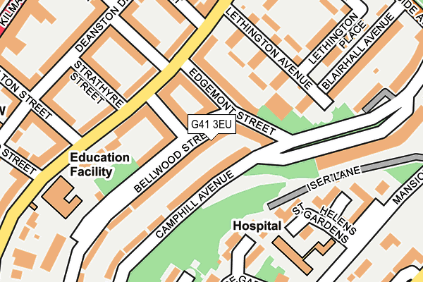 G41 3EU map - OS OpenMap – Local (Ordnance Survey) G41 3EU map - OS OpenMap – Local (Ordnance Survey)