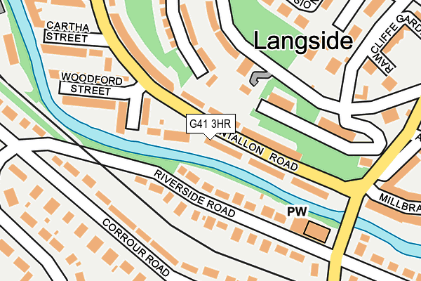 G41 3HR map - OS OpenMap – Local (Ordnance Survey) G41 3HR map - OS OpenMap – Local (Ordnance Survey)