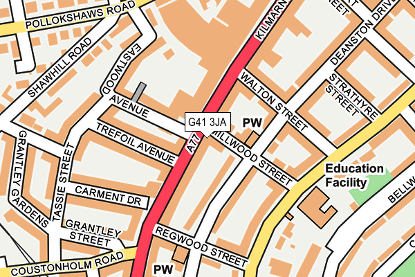 G41 3JA map - OS OpenMap – Local (Ordnance Survey) G41 3JA map - OS OpenMap – Local (Ordnance Survey)