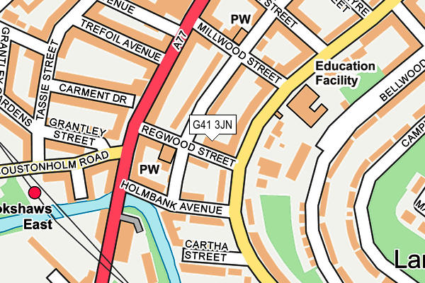 G41 3JN map - OS OpenMap – Local (Ordnance Survey) G41 3JN map - OS OpenMap – Local (Ordnance Survey)