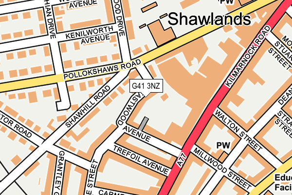 G41 3NZ map - OS OpenMap – Local (Ordnance Survey) G41 3NZ map - OS OpenMap – Local (Ordnance Survey)