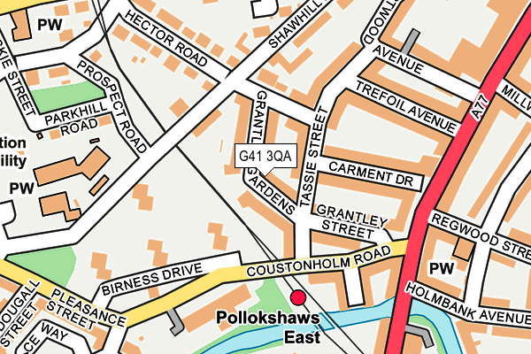 G41 3QA map - OS OpenMap – Local (Ordnance Survey) G41 3QA map - OS OpenMap – Local (Ordnance Survey)
