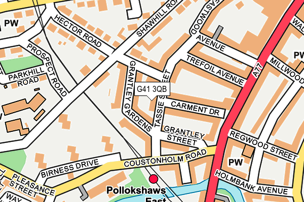 G41 3QB map - OS OpenMap – Local (Ordnance Survey) G41 3QB map - OS OpenMap – Local (Ordnance Survey)
