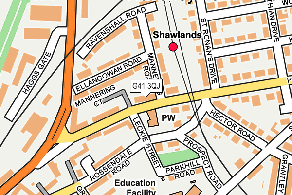 G41 3QJ map - OS OpenMap – Local (Ordnance Survey) G41 3QJ map - OS OpenMap – Local (Ordnance Survey)