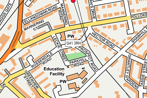 G41 3RH map - OS OpenMap – Local (Ordnance Survey)
