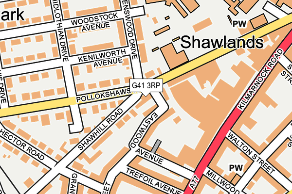 G41 3RP map - OS OpenMap – Local (Ordnance Survey) G41 3RP map - OS OpenMap – Local (Ordnance Survey)