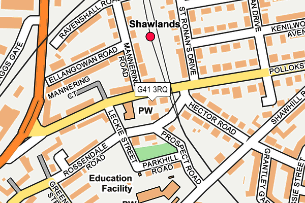 G41 3RQ map - OS OpenMap – Local (Ordnance Survey) G41 3RQ map - OS OpenMap – Local (Ordnance Survey)