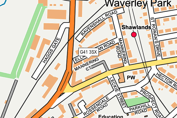 G41 3SX map - OS OpenMap – Local (Ordnance Survey) G41 3SX map - OS OpenMap – Local (Ordnance Survey)