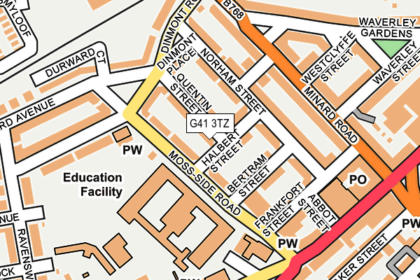 G41 3TZ map - OS OpenMap – Local (Ordnance Survey) G41 3TZ map - OS OpenMap – Local (Ordnance Survey)