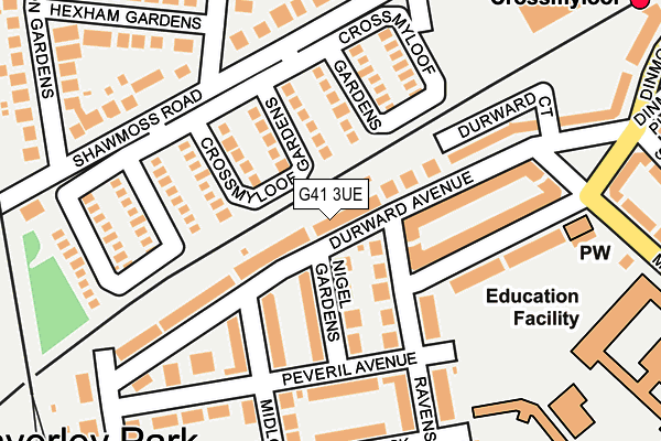 G41 3UE map - OS OpenMap – Local (Ordnance Survey) G41 3UE map - OS OpenMap – Local (Ordnance Survey)