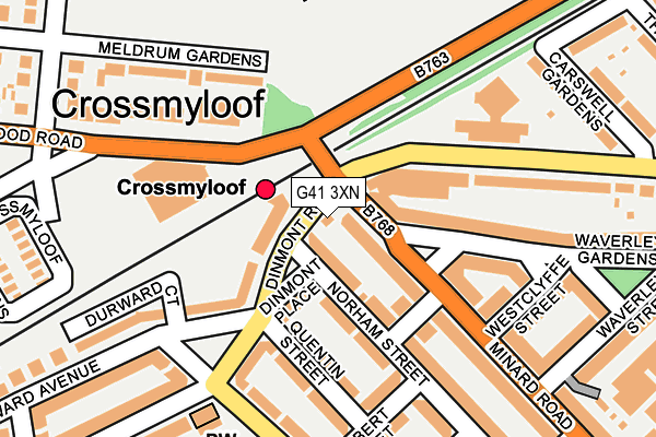 G41 3XN map - OS OpenMap – Local (Ordnance Survey) G41 3XN map - OS OpenMap – Local (Ordnance Survey)