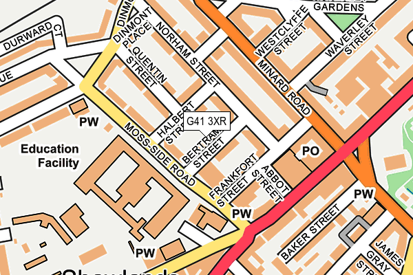 G41 3XR map - OS OpenMap – Local (Ordnance Survey) G41 3XR map - OS OpenMap – Local (Ordnance Survey)