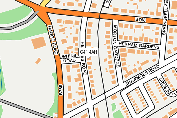 G41 4AH map - OS OpenMap – Local (Ordnance Survey) G41 4AH map - OS OpenMap – Local (Ordnance Survey)
