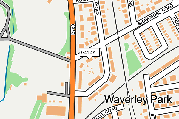 G41 4AL map - OS OpenMap – Local (Ordnance Survey) G41 4AL map - OS OpenMap – Local (Ordnance Survey)