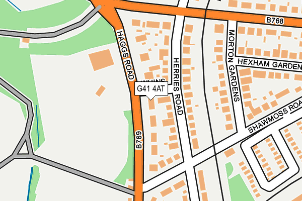 G41 4AT map - OS OpenMap – Local (Ordnance Survey) G41 4AT map - OS OpenMap – Local (Ordnance Survey)