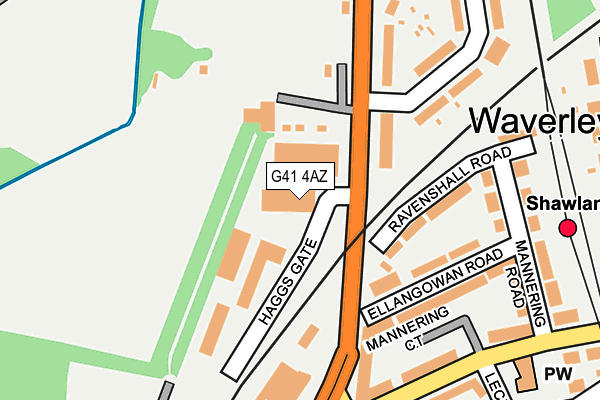 G41 4AZ map - OS OpenMap – Local (Ordnance Survey) G41 4AZ map - OS OpenMap – Local (Ordnance Survey)