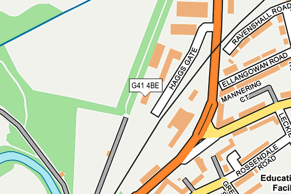 G41 4BE map - OS OpenMap – Local (Ordnance Survey) G41 4BE map - OS OpenMap – Local (Ordnance Survey)