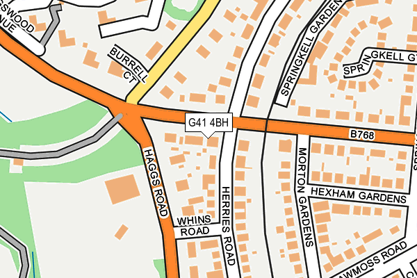 G41 4BH map - OS OpenMap – Local (Ordnance Survey) G41 4BH map - OS OpenMap – Local (Ordnance Survey)