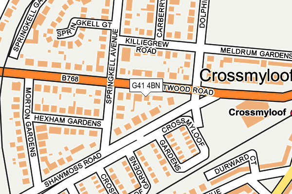 G41 4BN map - OS OpenMap – Local (Ordnance Survey) G41 4BN map - OS OpenMap – Local (Ordnance Survey)
