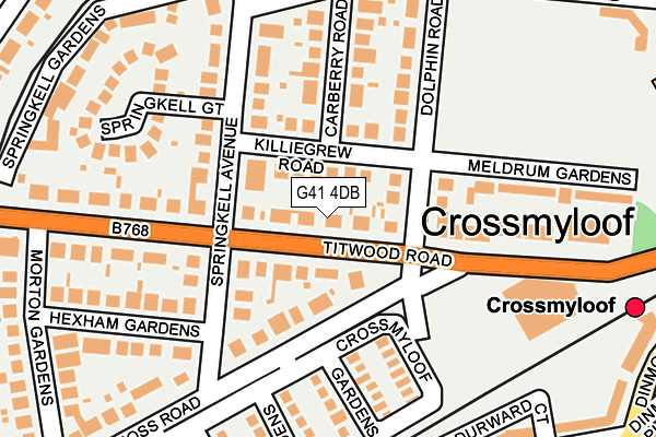 G41 4DB map - OS OpenMap – Local (Ordnance Survey) G41 4DB map - OS OpenMap – Local (Ordnance Survey)