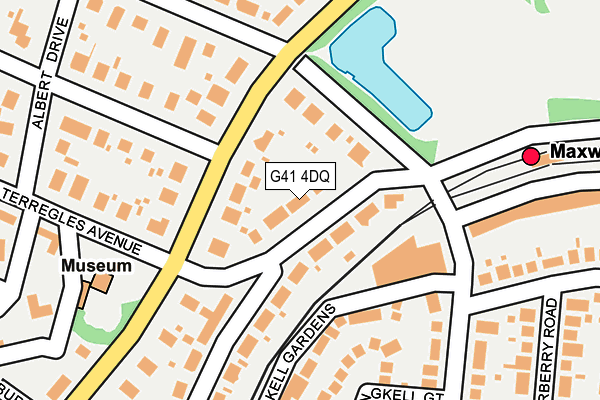 G41 4DQ map - OS OpenMap – Local (Ordnance Survey) G41 4DQ map - OS OpenMap – Local (Ordnance Survey)