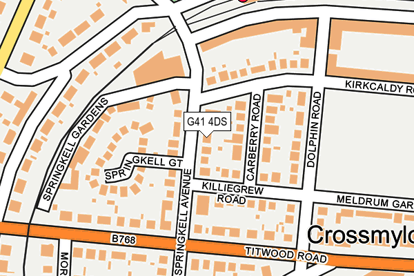 G41 4DS map - OS OpenMap – Local (Ordnance Survey) G41 4DS map - OS OpenMap – Local (Ordnance Survey)
