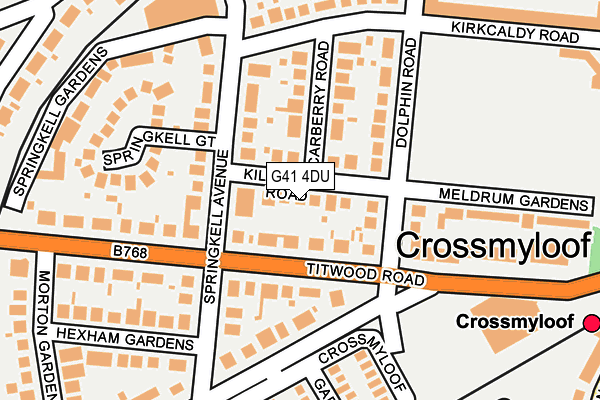 G41 4DU map - OS OpenMap – Local (Ordnance Survey) G41 4DU map - OS OpenMap – Local (Ordnance Survey)