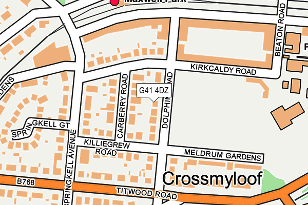 G41 4DZ map - OS OpenMap – Local (Ordnance Survey) G41 4DZ map - OS OpenMap – Local (Ordnance Survey)