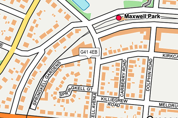 G41 4EB map - OS OpenMap – Local (Ordnance Survey)