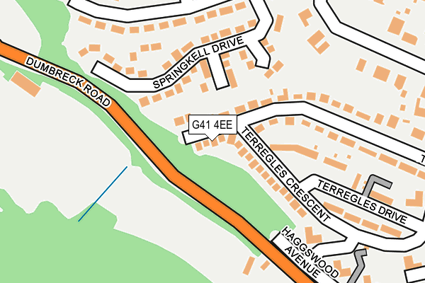 G41 4EE map - OS OpenMap – Local (Ordnance Survey) G41 4EE map - OS OpenMap – Local (Ordnance Survey)