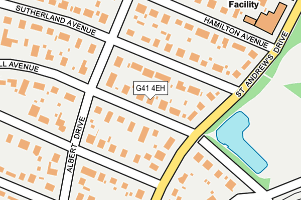 G41 4EH map - OS OpenMap – Local (Ordnance Survey) G41 4EH map - OS OpenMap – Local (Ordnance Survey)