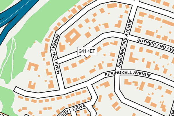 G41 4ET map - OS OpenMap – Local (Ordnance Survey) G41 4ET map - OS OpenMap – Local (Ordnance Survey)