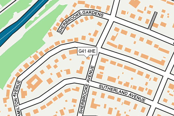 G41 4HE map - OS OpenMap – Local (Ordnance Survey) G41 4HE map - OS OpenMap – Local (Ordnance Survey)