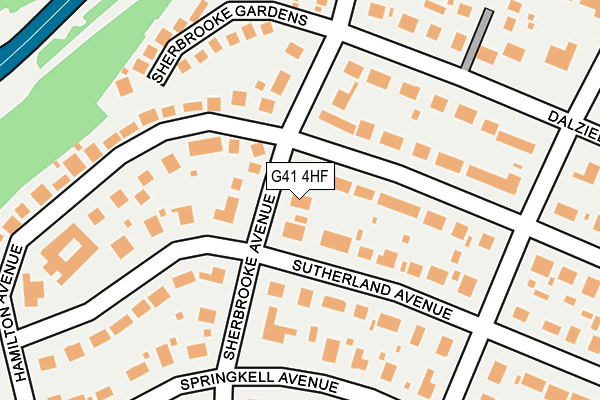 G41 4HF map - OS OpenMap – Local (Ordnance Survey) G41 4HF map - OS OpenMap – Local (Ordnance Survey)