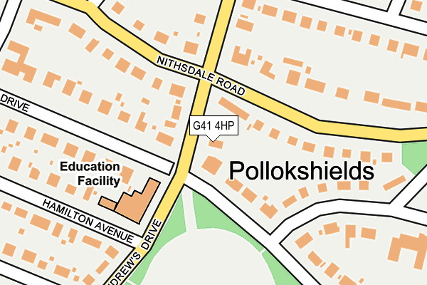 G41 4HP map - OS OpenMap – Local (Ordnance Survey) G41 4HP map - OS OpenMap – Local (Ordnance Survey)