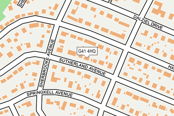 G41 4HQ map - OS OpenMap – Local (Ordnance Survey) G41 4HQ map - OS OpenMap – Local (Ordnance Survey)