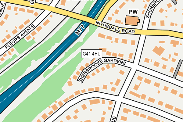G41 4HU map - OS OpenMap – Local (Ordnance Survey) G41 4HU map - OS OpenMap – Local (Ordnance Survey)