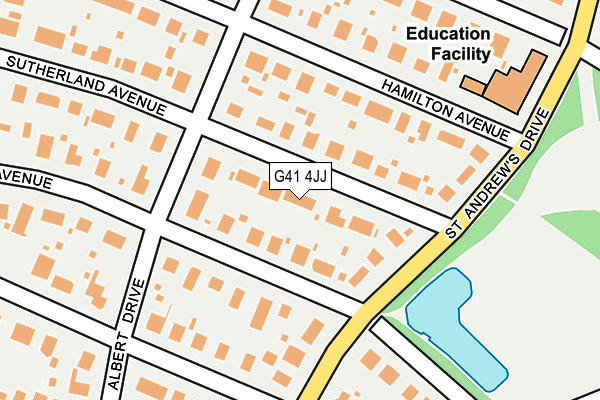 G41 4JJ map - OS OpenMap – Local (Ordnance Survey) G41 4JJ map - OS OpenMap – Local (Ordnance Survey)