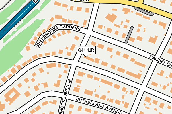 G41 4JR map - OS OpenMap – Local (Ordnance Survey) G41 4JR map - OS OpenMap – Local (Ordnance Survey)