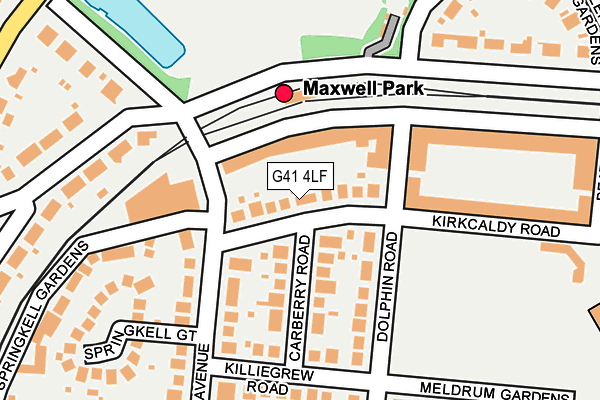G41 4LF map - OS OpenMap – Local (Ordnance Survey) G41 4LF map - OS OpenMap – Local (Ordnance Survey)