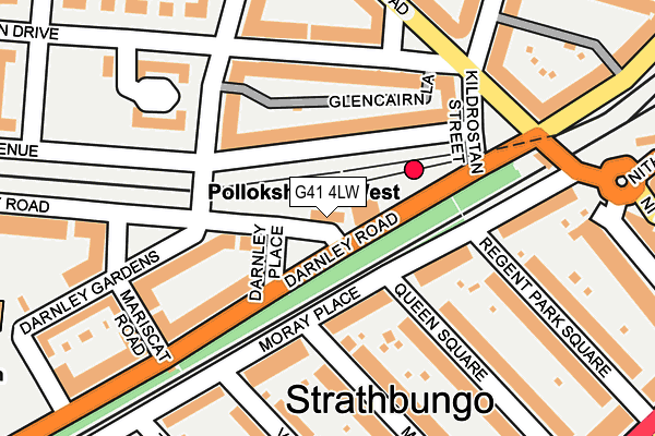 G41 4LW map - OS OpenMap – Local (Ordnance Survey) G41 4LW map - OS OpenMap – Local (Ordnance Survey)