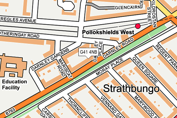 G41 4NB map - OS OpenMap – Local (Ordnance Survey) G41 4NB map - OS OpenMap – Local (Ordnance Survey)
