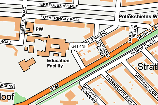 G41 4NF map - OS OpenMap – Local (Ordnance Survey) G41 4NF map - OS OpenMap – Local (Ordnance Survey)