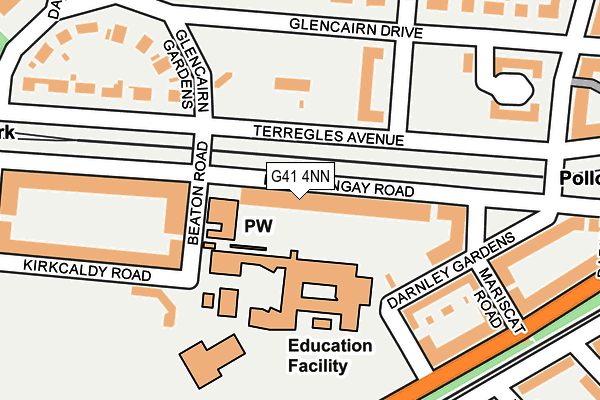 G41 4NN map - OS OpenMap – Local (Ordnance Survey) G41 4NN map - OS OpenMap – Local (Ordnance Survey)
