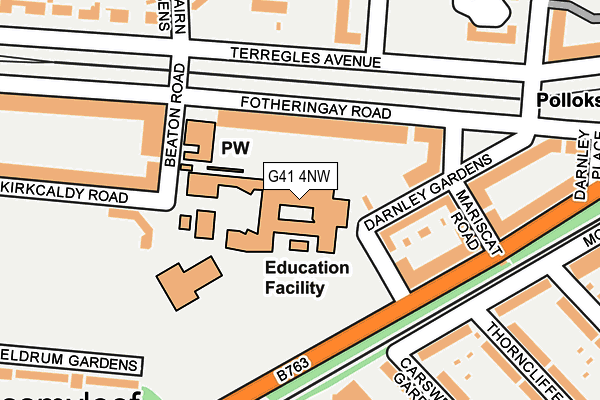 G41 4NW map - OS OpenMap – Local (Ordnance Survey) G41 4NW map - OS OpenMap – Local (Ordnance Survey)