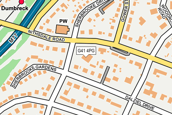 G41 4PG map - OS OpenMap – Local (Ordnance Survey) G41 4PG map - OS OpenMap – Local (Ordnance Survey)