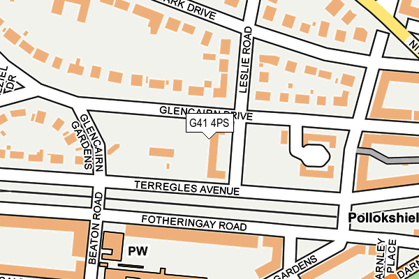G41 4PS map - OS OpenMap – Local (Ordnance Survey) G41 4PS map - OS OpenMap – Local (Ordnance Survey)