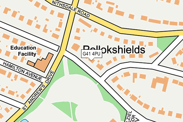 G41 4PU map - OS OpenMap – Local (Ordnance Survey) G41 4PU map - OS OpenMap – Local (Ordnance Survey)