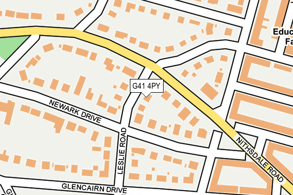 G41 4PY map - OS OpenMap – Local (Ordnance Survey) G41 4PY map - OS OpenMap – Local (Ordnance Survey)